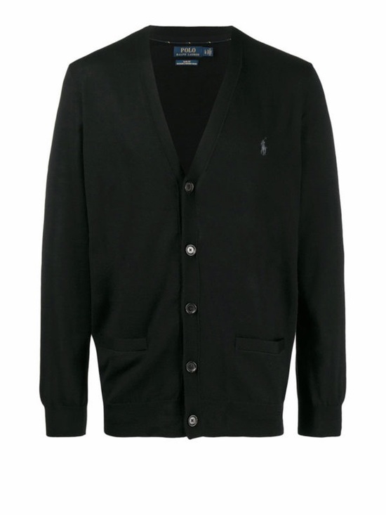 Ralph Lauren Other - Polo Ralph Lauren Black V-Neck Pima Cotton Cardigan Preppy Classic Blue Label